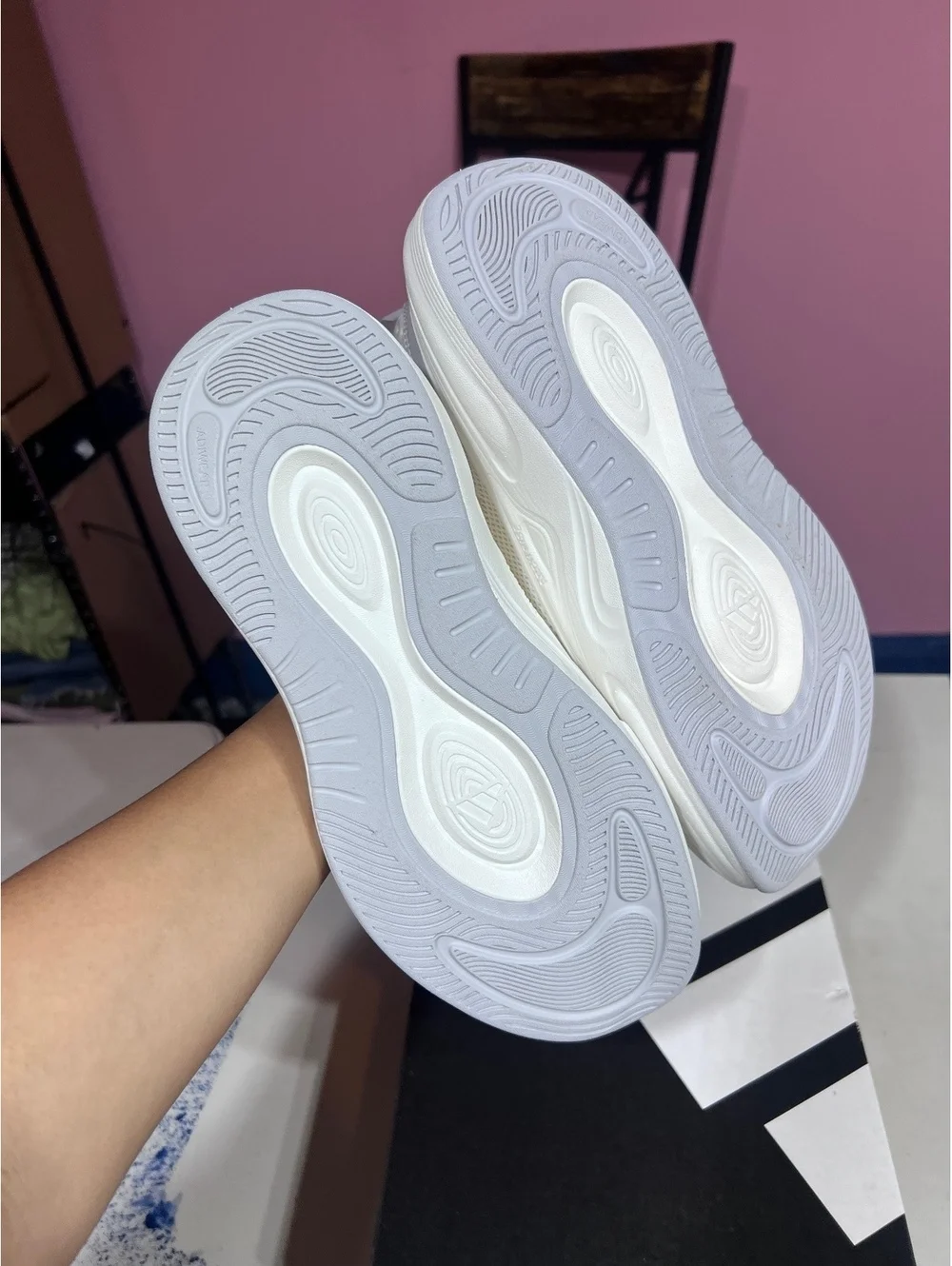 Adidas Cloudfoam Cushion Sock Wide White Athletic Shoes Size 9